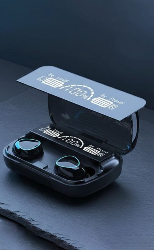 Black Long-Lasting Battery With Fast Charge Earbuds 2 MED 016 Bk 2