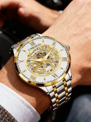 Stainless Steel Two Tone Imported Unraion Branded Watch