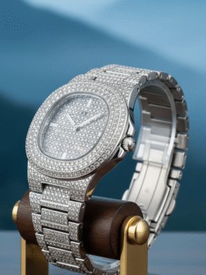 Men’s Multicolor Luxury Watch with Chain Strap