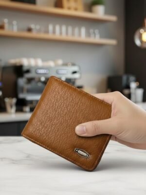 Men's Zipper Leather Wallet